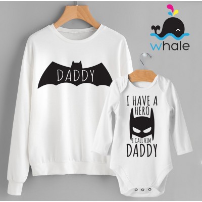 Coordinato papà e figlio Batman  I have a hero i call him daddy