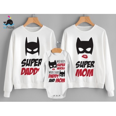 Coordinato Mamma e figlio SuperMom SuperDad who needs super heroes when I have Mom and daddy