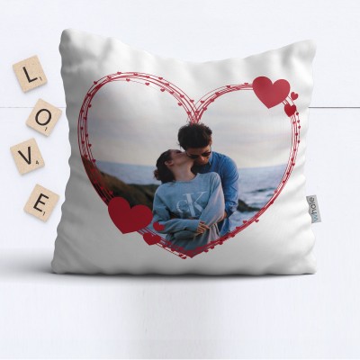 Cuscino Cuore Personalizzato con foto