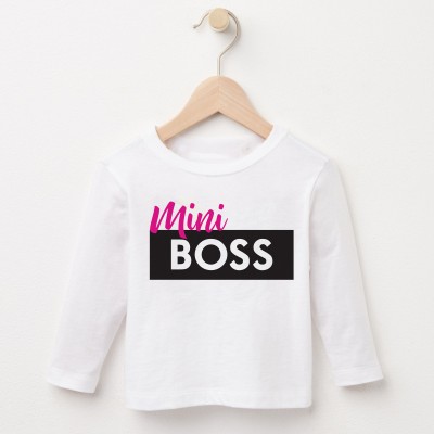 Felpe Mamma e figlia Coordinato Felpa e t-shirt Mamma e figlia Lady Boss & Mini Boss