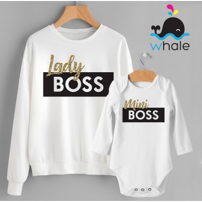 Felpe Mamma e figlia Coordinato Felpa e t-shirt Mamma e figlia Lady Boss & Mini Boss Felpe Mamma e figlia Coordinato Felpa e t-shirt Mamma e figlia Lady Boss & Mini Boss
