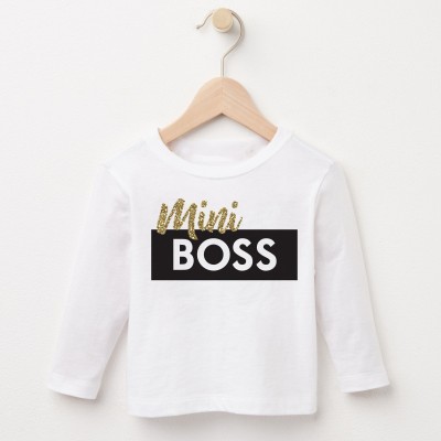 Felpe Mamma e figlia Coordinato Felpa e t-shirt Mamma e figlia Lady Boss & Mini Boss