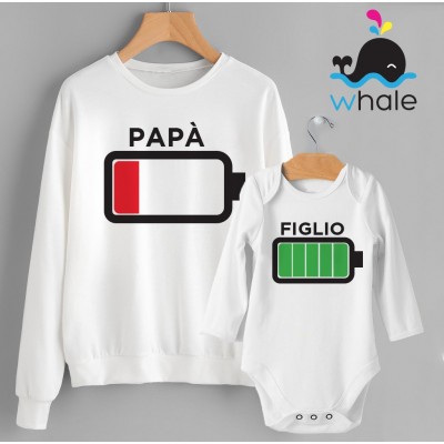 Coordinato papà e figlio Batteria