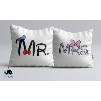 Coppia di Cuscini Mr.&Mrs. Donald Coppia di Cuscini Mr.&Mrs. Donald