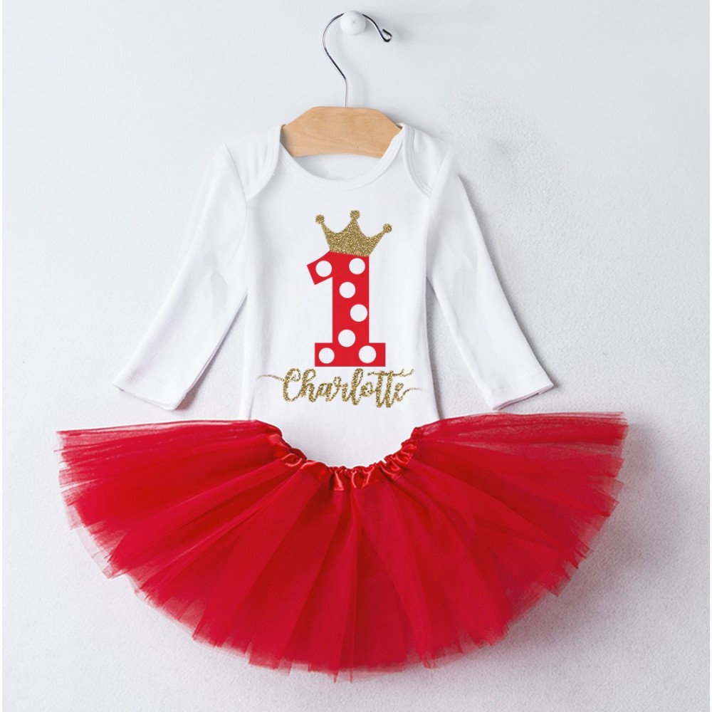 T-shirt 1° Compleanno Tema Principessa T-shirt 1° Compleanno Tema Principessa