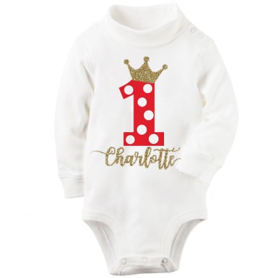 T-shirt 1° Compleanno Tema Principessa T-shirt 1° Compleanno Tema Principessa