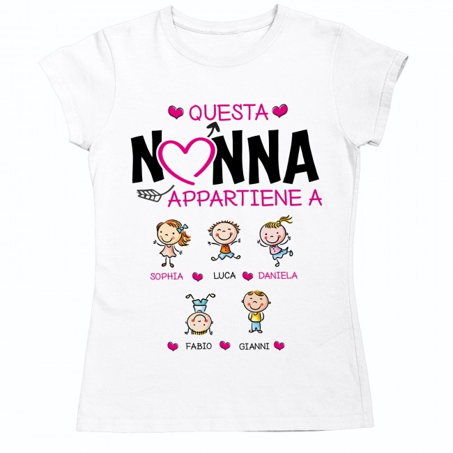 T-shirt Festa dei Nonni - Questa Nonna appartiene a