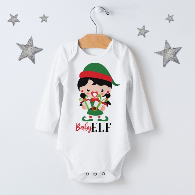 Maglietta  Bambina Natalizia baby elf