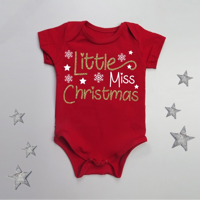 Bodino Neonato Natale- Little Miss Christmas