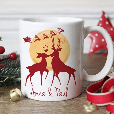 Coppia di Tazze Natalizie- Our First Christmas Together
