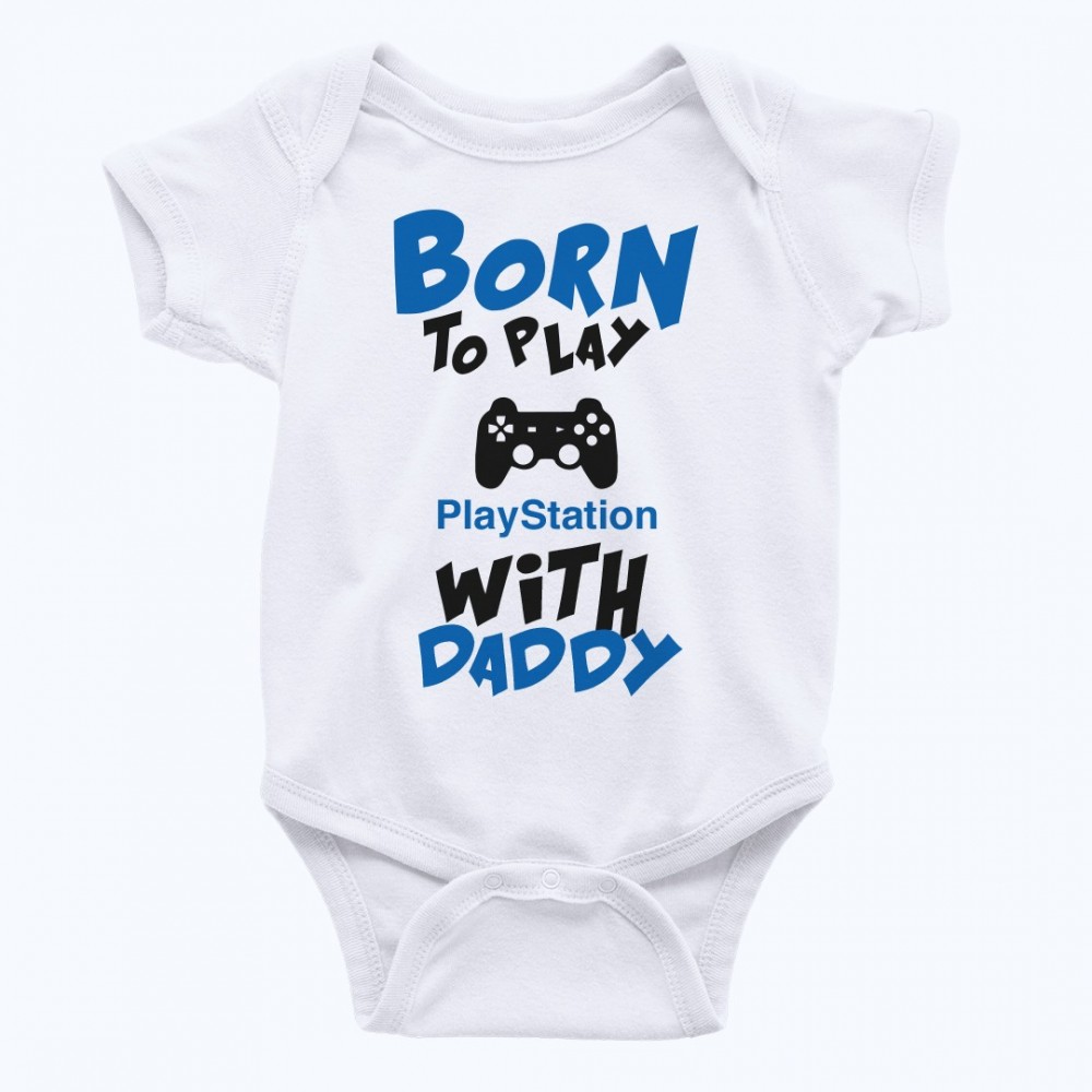 Bodino Neonato Born to Play Playstation with Daddy