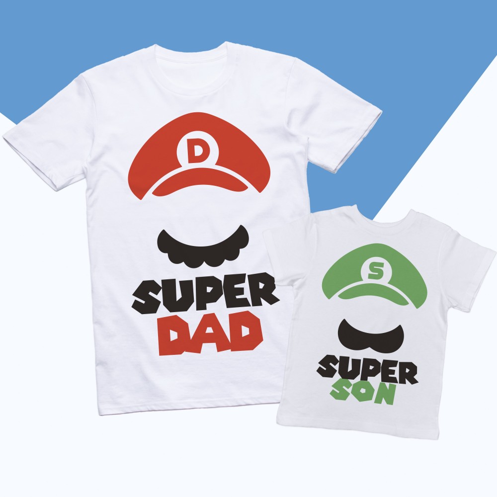 Magliette Padre e Figlio - Super Dad & Super Son Magliette Padre e Figlio - Super Dad & Super Son