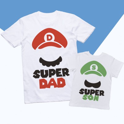 Magliette Padre e Figlio - Super Dad & Super Son Magliette Padre e Figlio - Super Dad & Super Son