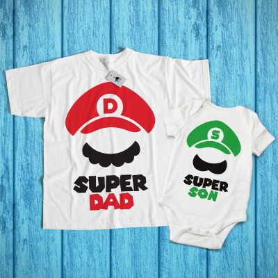 Magliette Padre e Figlio - Super Dad & Super Son Magliette Padre e Figlio - Super Dad & Super Son