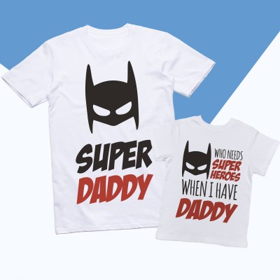 Magliette Padre e Figlio - Super Dad & Super Son Magliette Padre e Figlio - Super Dad & Super Son