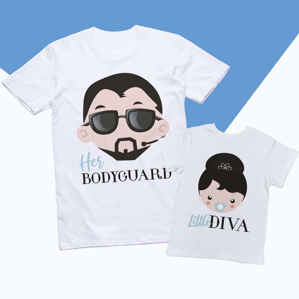 Magliette Padre e Figlia - Diva & Bodyguard