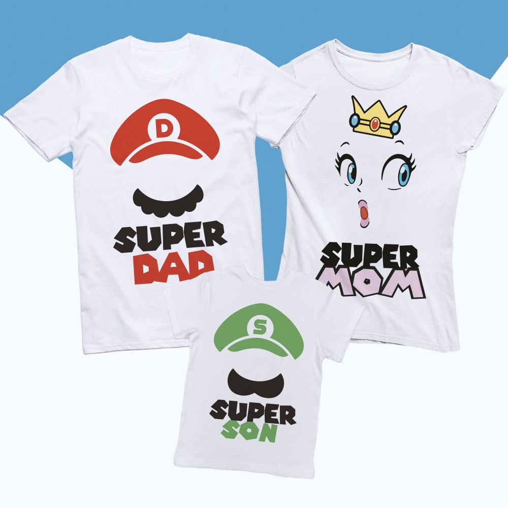 T-shirts  Super Mom and Super Daddy