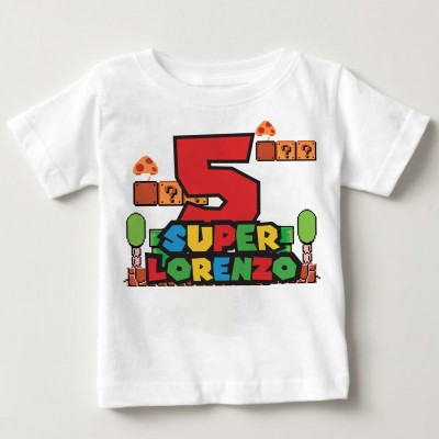 Festa a Tema Super Mario Bodino/ T-shirt Compleanno