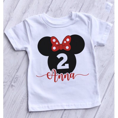 Festa a Tema Minnie/ T-shirt Compleanno Festa a Tema Minnie/ T-shirt Compleanno