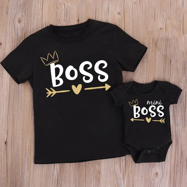 T-shirt Mamma e Figlia/o -  Boss & Mini Bosss