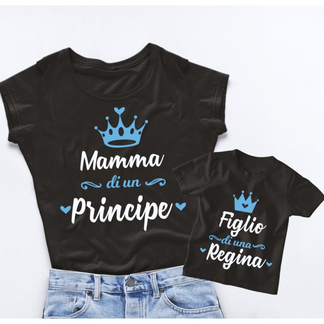 T-shirt Mamma e Figlio - Principe & Regina