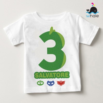 Festa a Tema Pj masks Geco Bodino/ T-shirt Compleanno