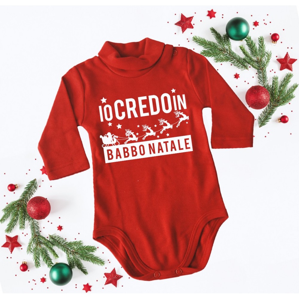Bodino Neonato Natale- Io credo in Babbo Natale
