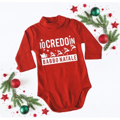 Bodino Neonato Natale- Io credo in Babbo Natale