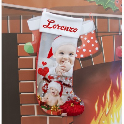Calza Personalizzata con foto e nome Calza Personalizzata con foto e nome