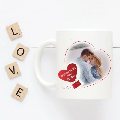 Tazza con cuore - Un messaggio per te Tazza con cuore - Un messaggio per te