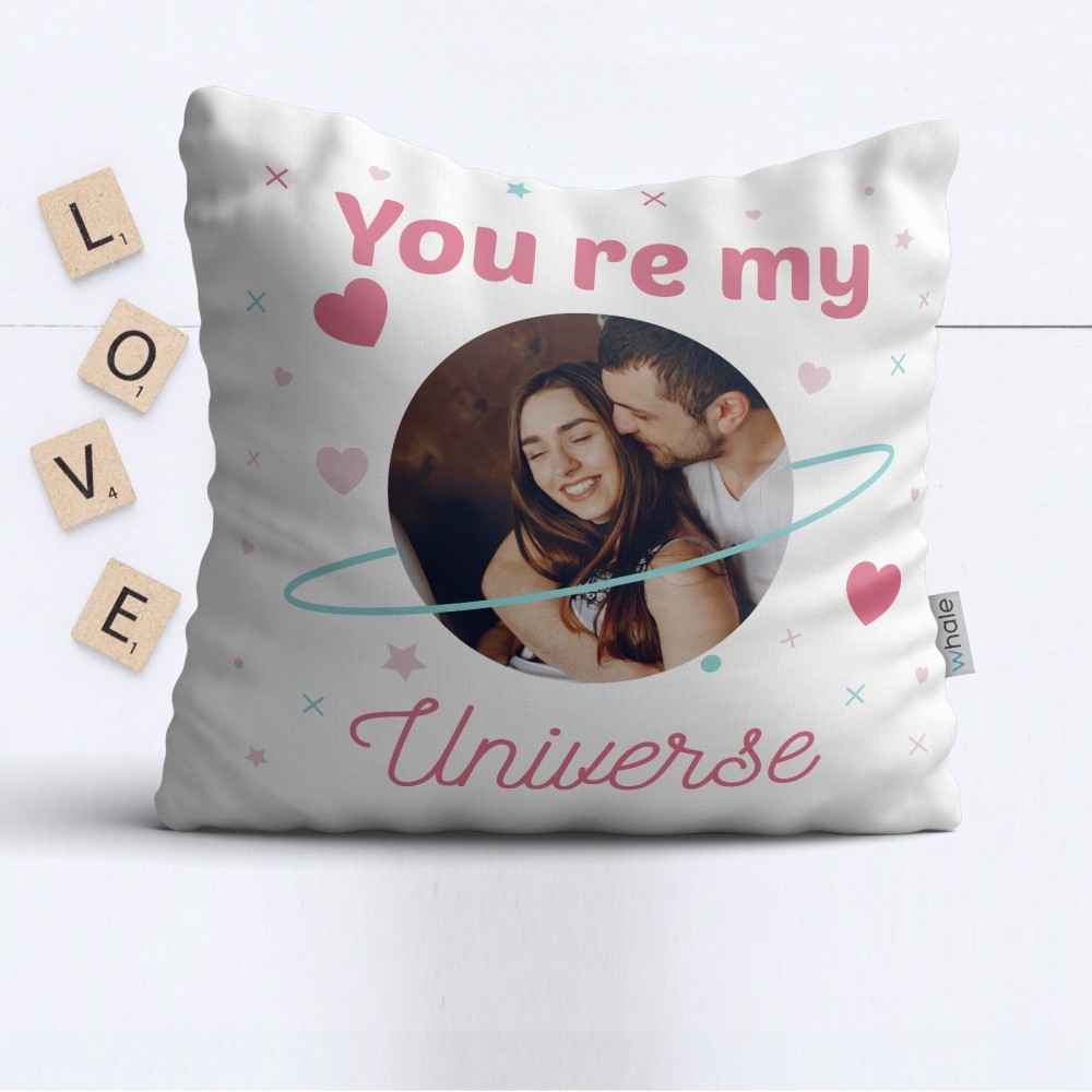 Cuscino Personalizzato con Foto -  You are My Universe