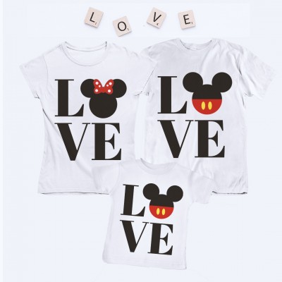 Magliette Famiglia San Valentino  Lo-ve Magliette Famiglia San Valentino  Lo-ve