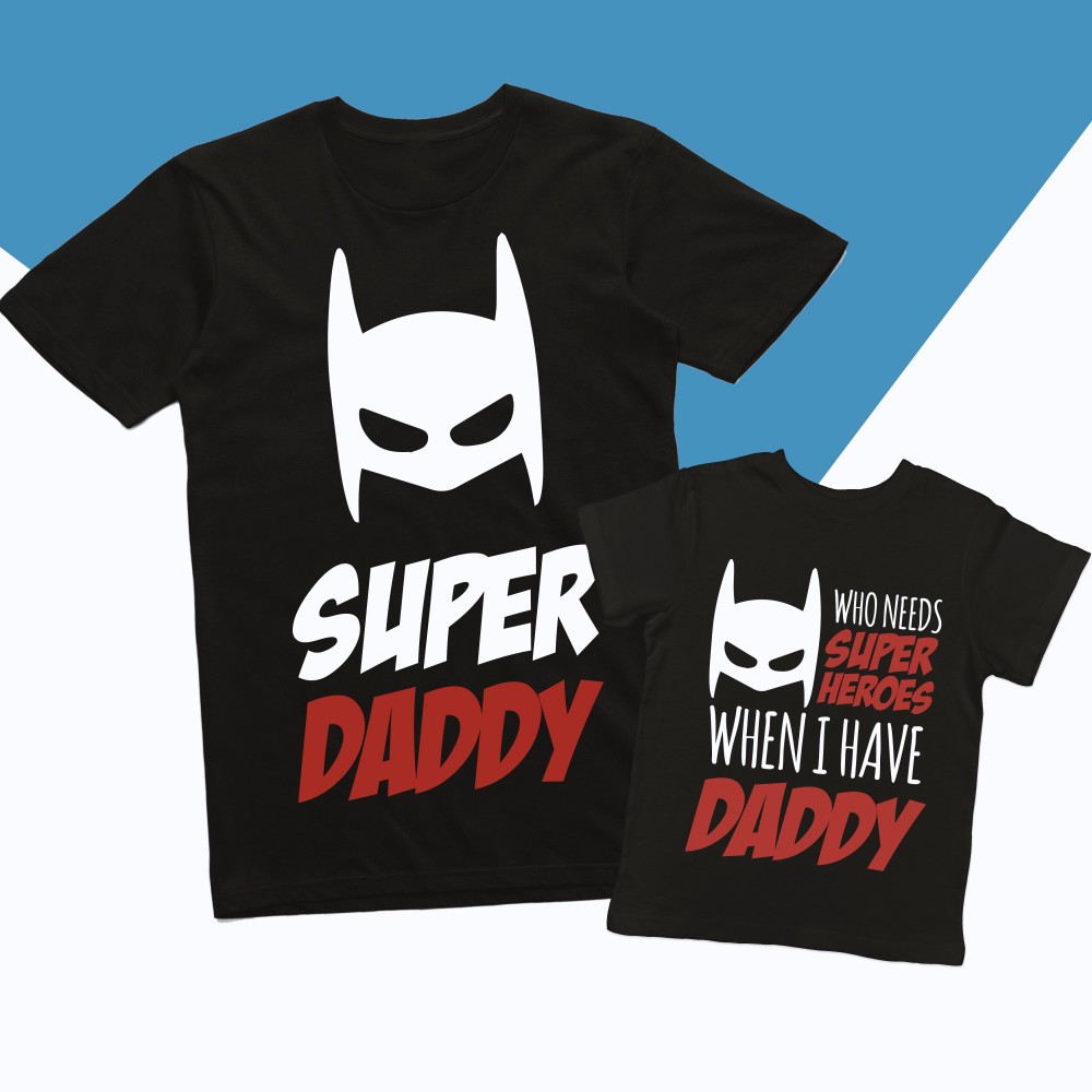 Magliette Padre e Figlio - Super Daddy