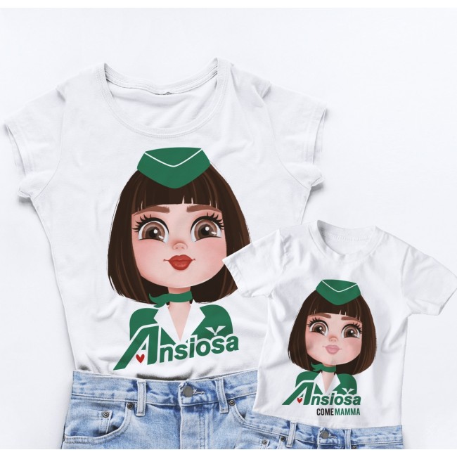 T-shirts Mamma e Figlia - Ansiosa