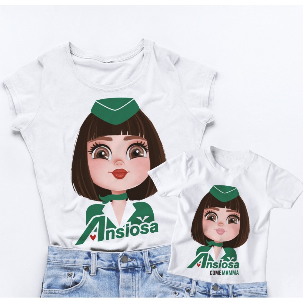 T-shirts Mamma e Figlia - Ansiosa T-shirts Mamma e Figlia - Ansiosa