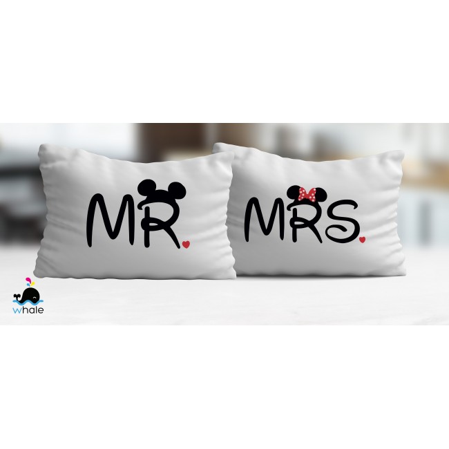 Coppia di Federe - Mr & Mrs