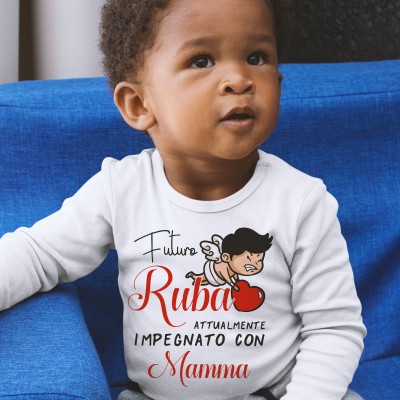 Maglietta San Valentino Futuro Rubacuore, attualmente impegnato con mamma Maglietta San Valentino Futuro Rubacuore, attualmente impegnato con mamma