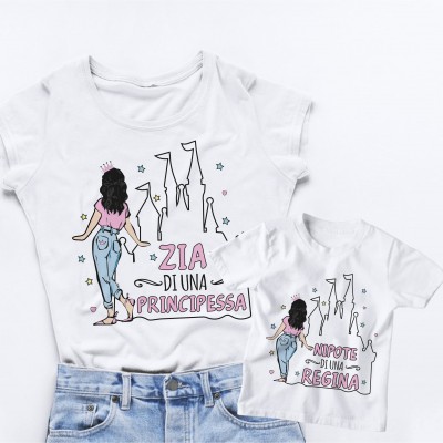 T-shirt Zia e Nipote - Zia di una principessa