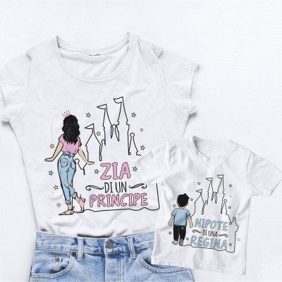 T-shirt Zia e Nipote - Zia di una principessa