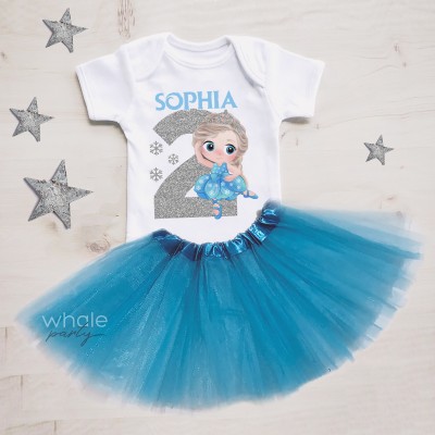 Festa a Tema Frozen Ballerina/ T-shirt Compleanno
