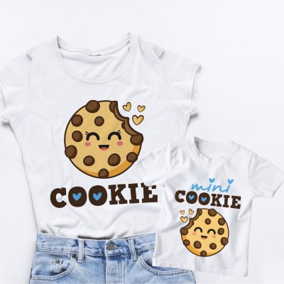 T-shirt Mamma e Figlio - Cookie & Mini Cookie (Boy)