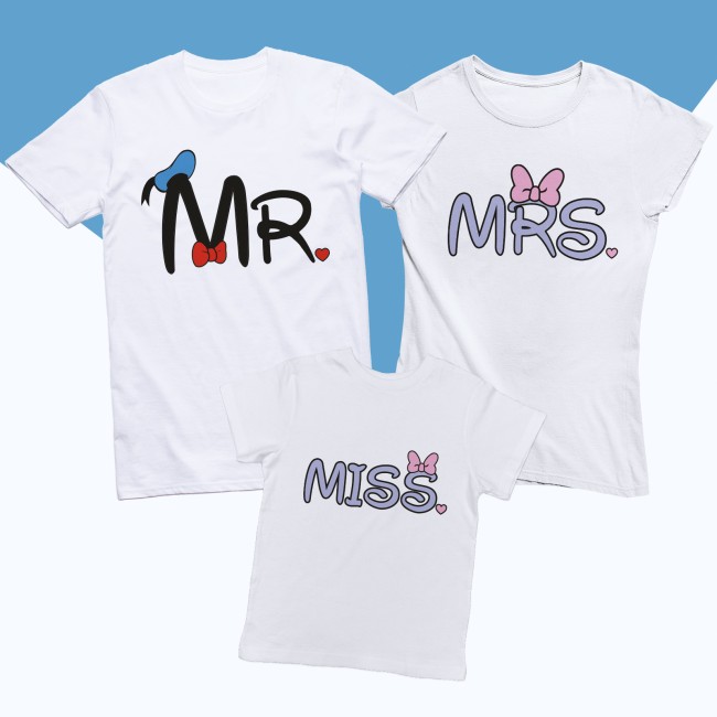 T-shirts Mr. Mrs. and Miss...