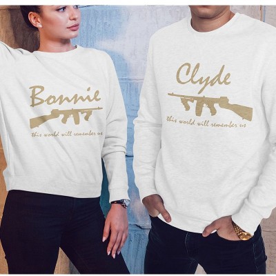 Felpa di Coppia - Bonnie & Clyde