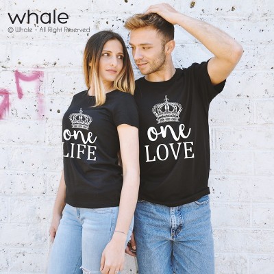 tshirts di Coppia - One Life One Love tshirts di Coppia - One Life One Love