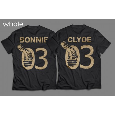 tshirts di Coppia - Bonnie 03 Clyde 03