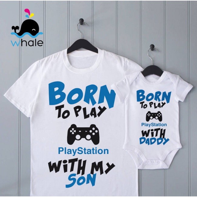 Tshirt e Bodino Born To Play Playstation