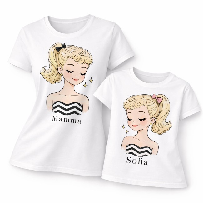T-shirt Coordinata Mamma e...