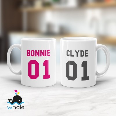 Tazze di Coppia Bonnie e Clyde Tazze di Coppia Bonnie e Clyde