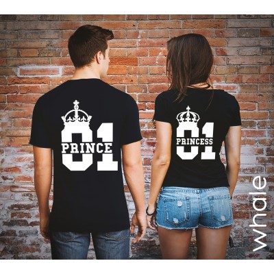 tshirts di Coppia - Prince 01 Princess 01