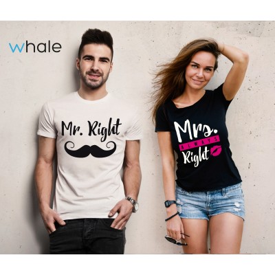 tshirts di Coppia - Mr. Right Mrs Always Right